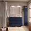 Mueble de baño Noja con patas 6 cajones doble seno blue satin 120 cm de Salgar